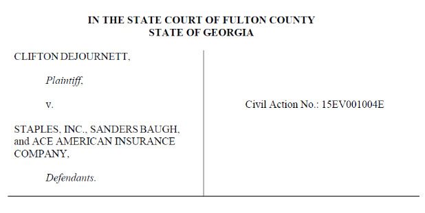Court document from a Georgia truck accident case