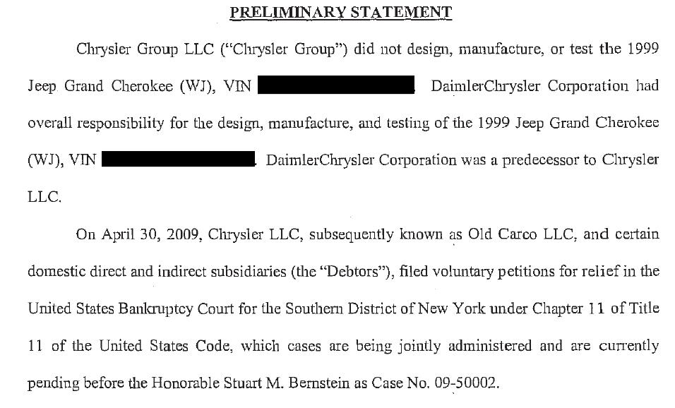 preliminary statement