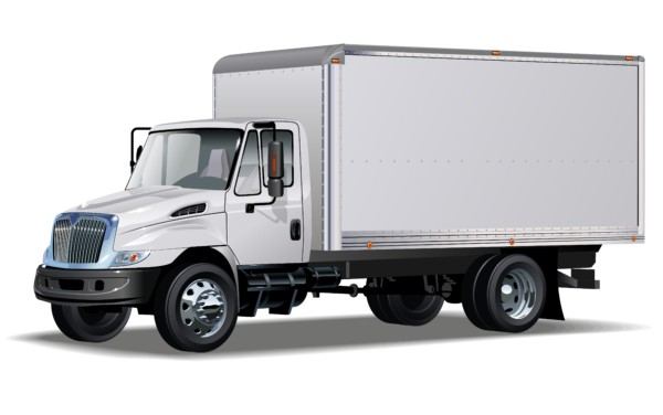 image a a commercial delivery truck