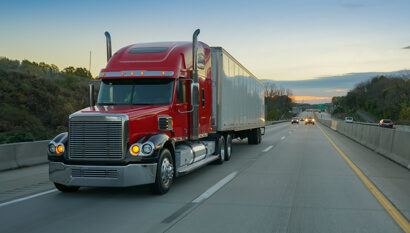 truck on highway