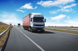 commercial truck on a Georgia highway