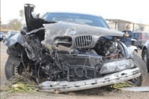 aftermath of a car crash in Georgia