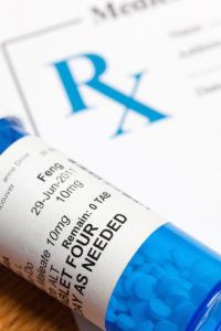 Bottle of prescription medicine