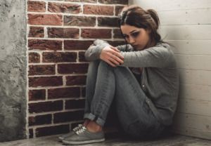 A depressed victim of a sexual assault