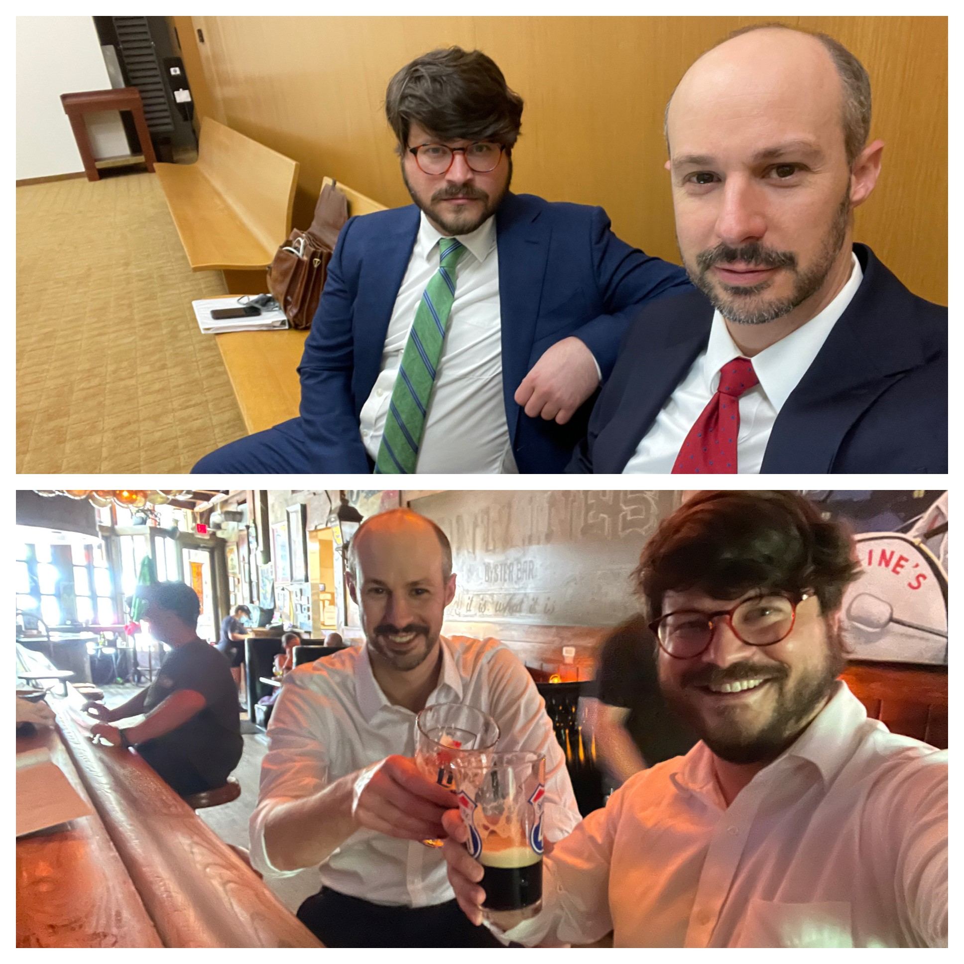 Atlanta Attorneys Celebrating after Hearing