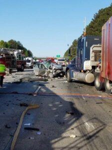 Photo of Scene from Car Accident.