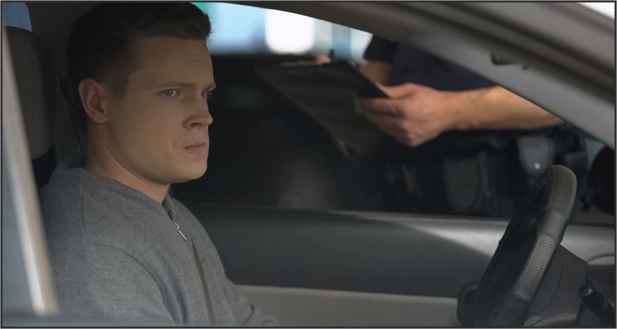 Man being apprehended