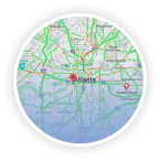 I-20 from Panola Road to Candler Road exit map