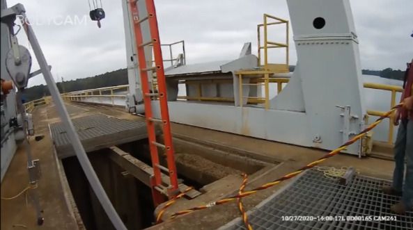 Paxton descended into the dam